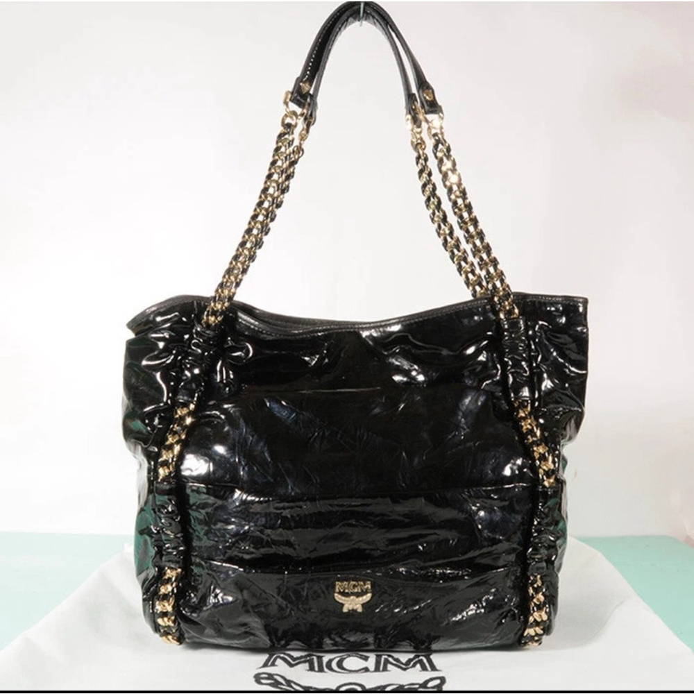 Women's MCM Black Tote Bag Large
